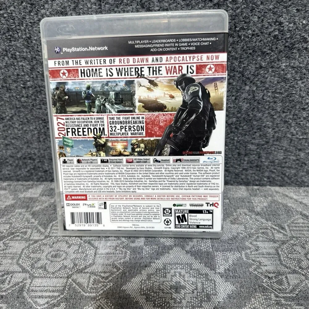 Homefront (Sony PlayStation 3) PS3 Complete With Manual